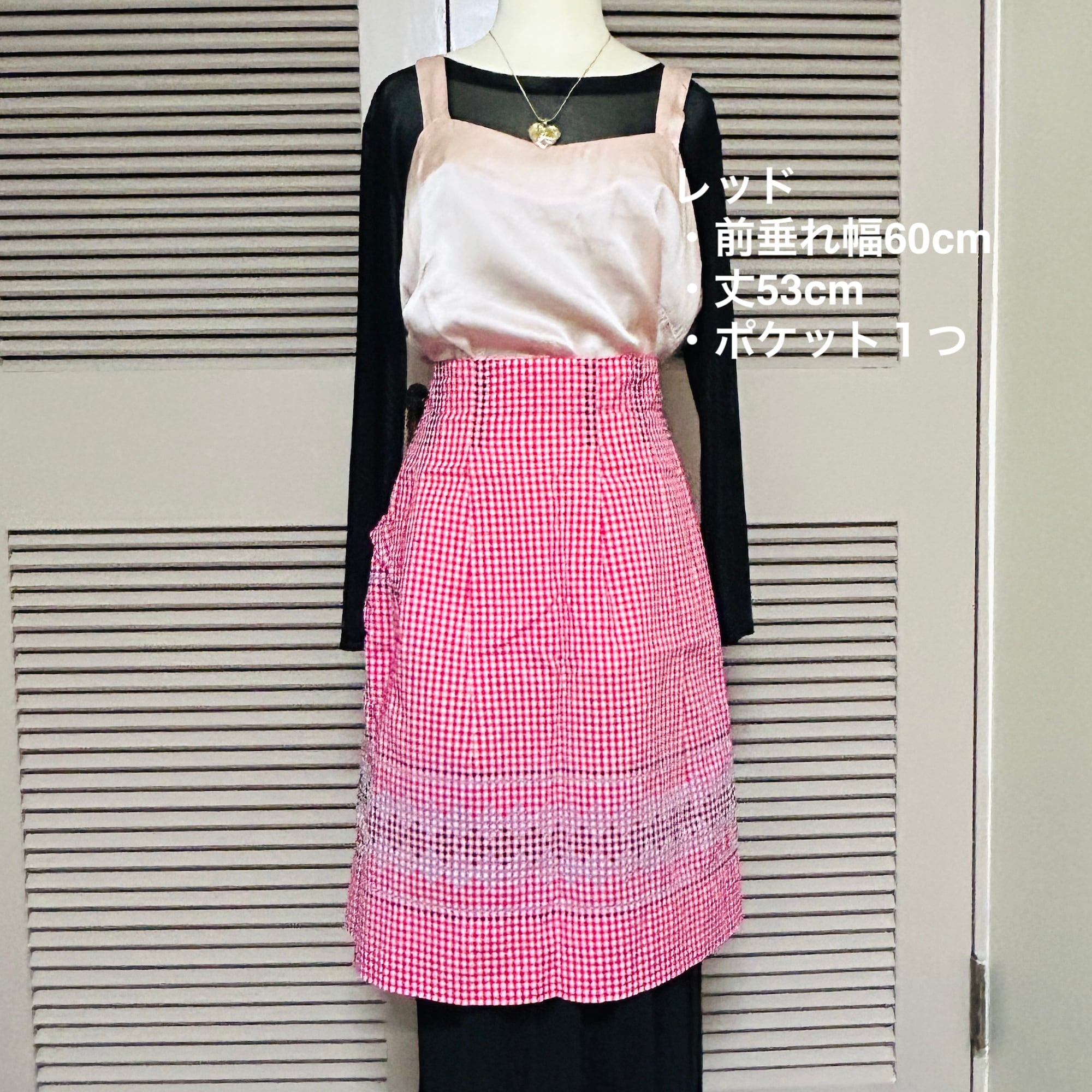 vintage ギンガムチェックエプロン（8色バラ売り） | Milo Antiques