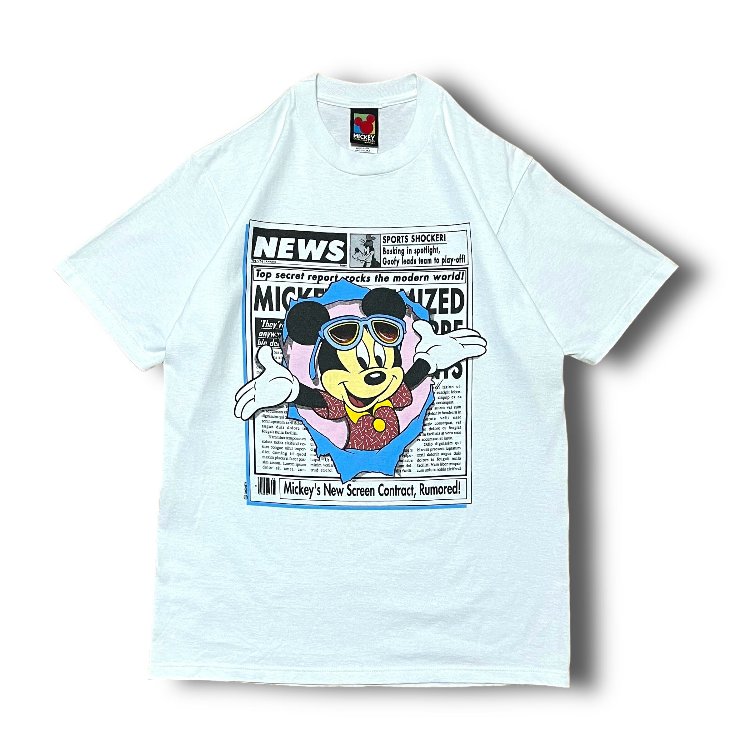 【Disney】1990's ミッキープリントTシャツ MADE IN USA
