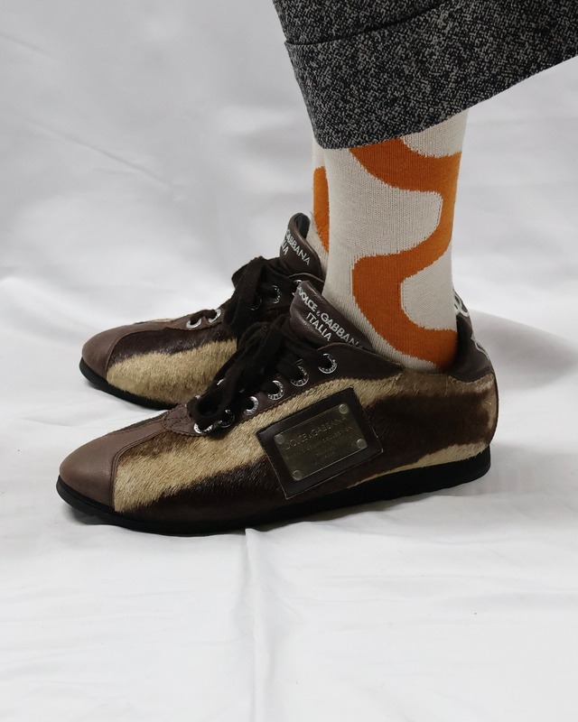 【DOLCE&GABBNA】unborn kalf sneaker