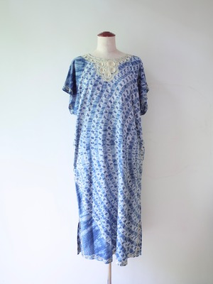 Tie-Dye Embroidered Dress