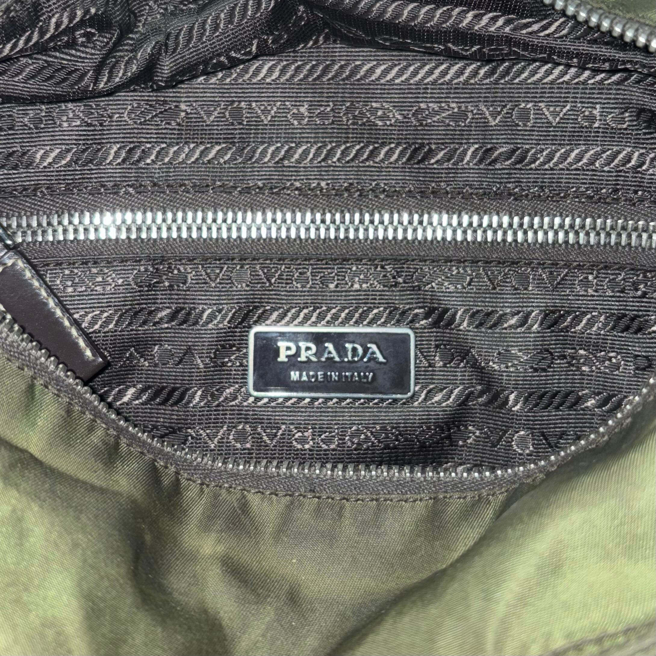 PRADA green nylon 2way mini boston bag | NOIR ONLINE
