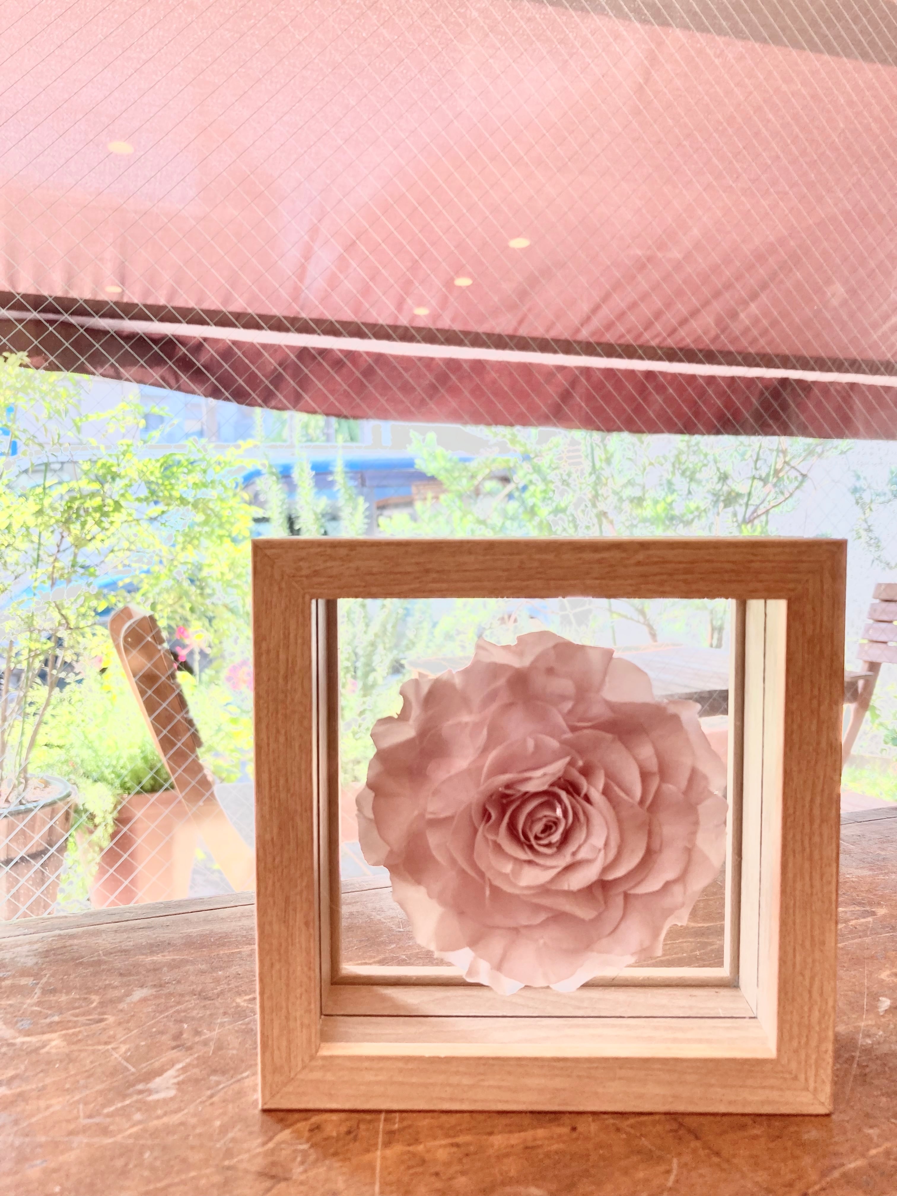 box frame art Aローズモーブピンク【Preserved】 | R＋Flower Cafe