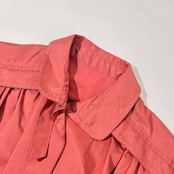 フランス製 jutex PARIS 背中ギャザー入り デザイン スプリングコート /ローズピンク ステンカラーコート ビンテージ