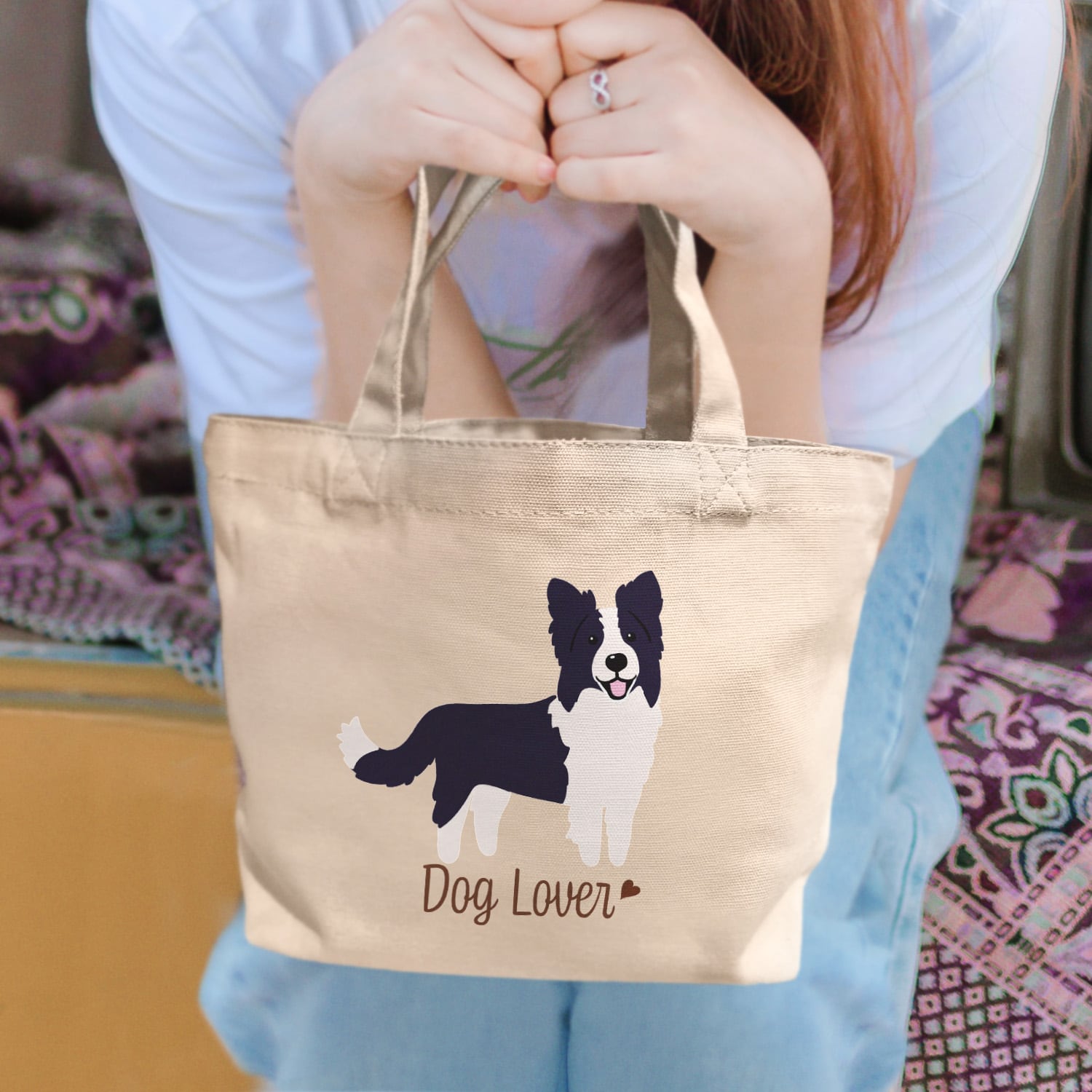 テリア柄ハンドバッグ Cath Kidston 犬テリア柄スタンレーハンドバッグ 