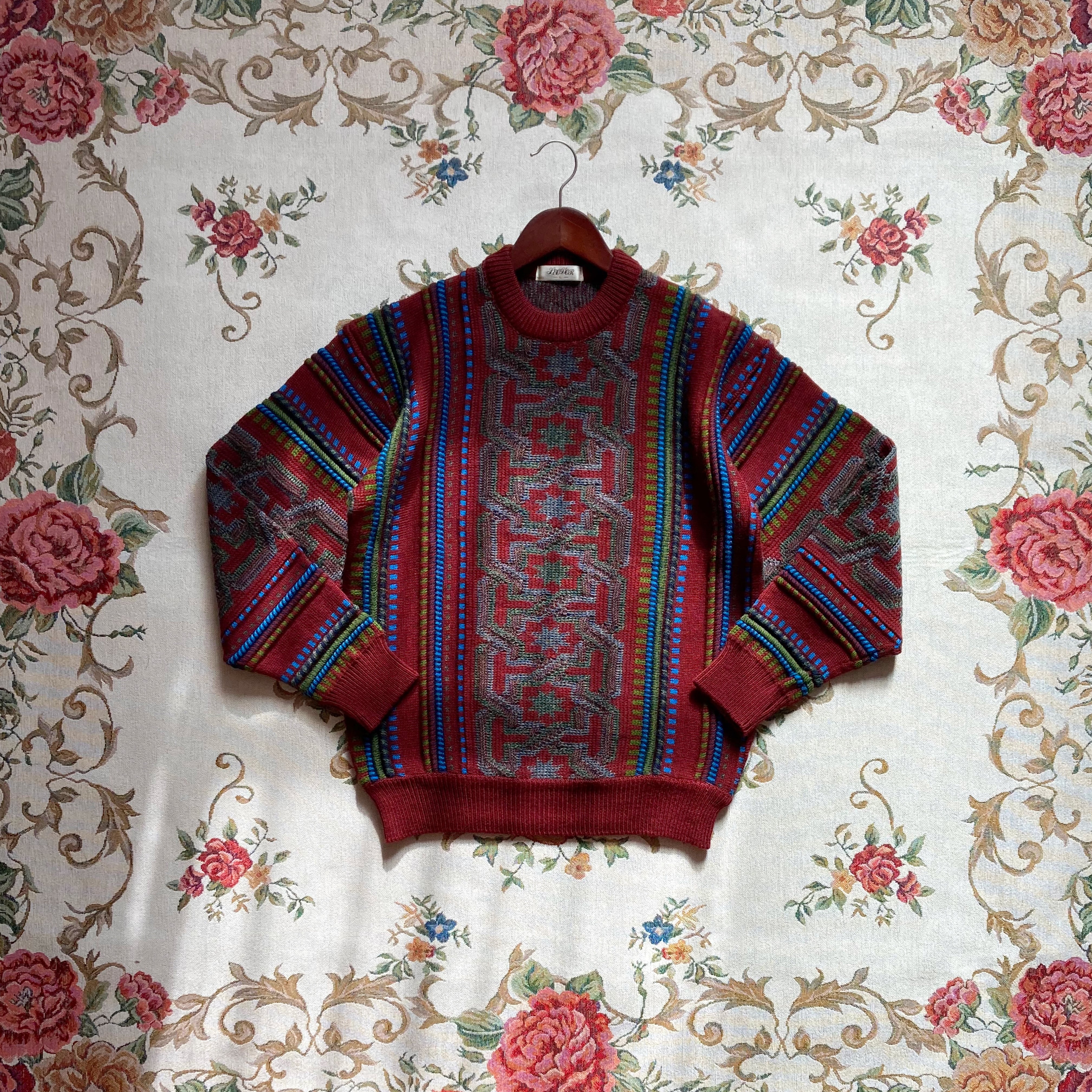 vintage 3D wool knit【YouTube着用】