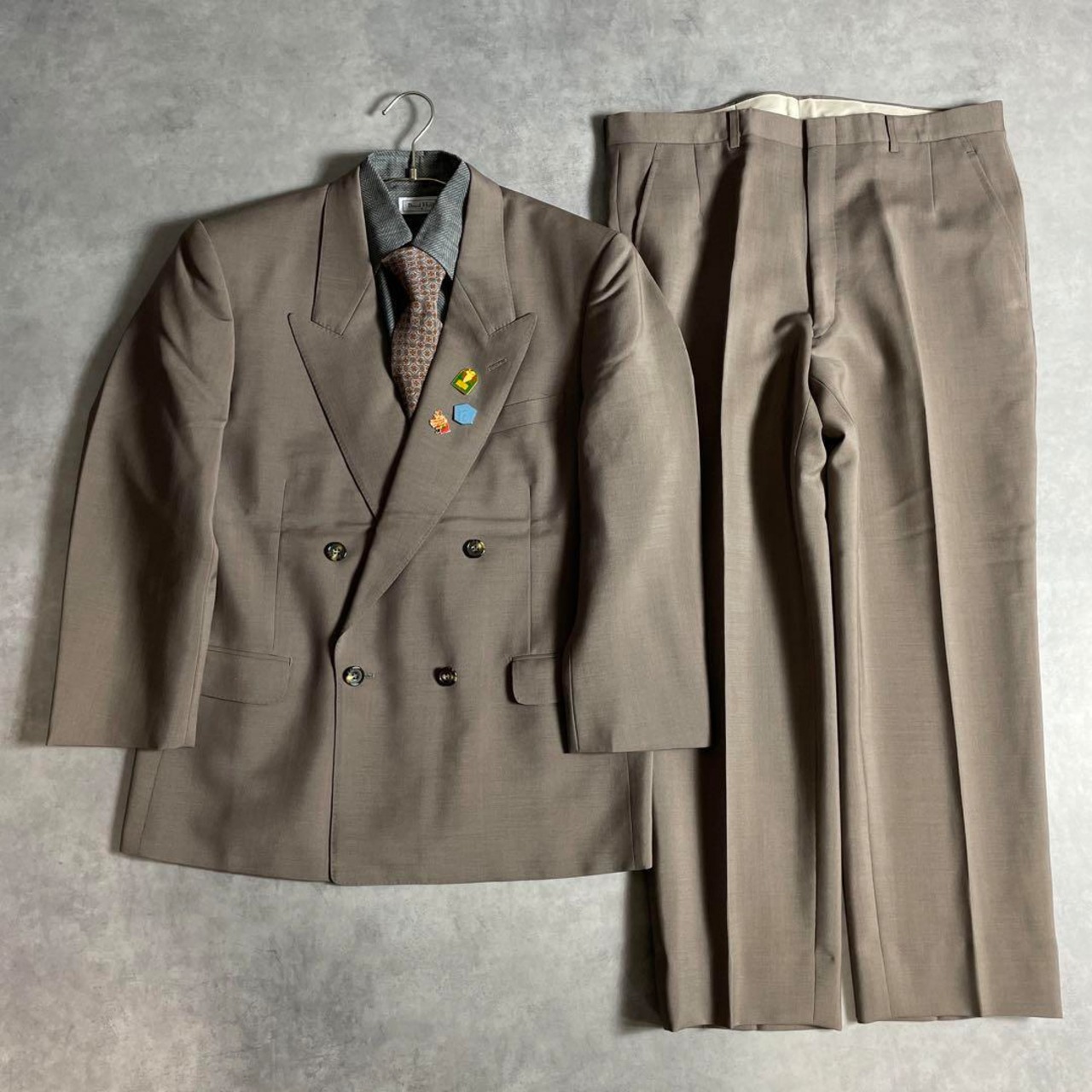 90s ヴィンテージ スーツ ダブル セットアップ vol.106 5点セット  