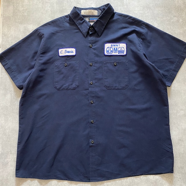 made in MEXICO Unifirst uniWeave  BMNT metoro work shirt {メキシコ製　ユニファースト　BMNT メトロ　ワークシャツ　古着　メンズ　USED}