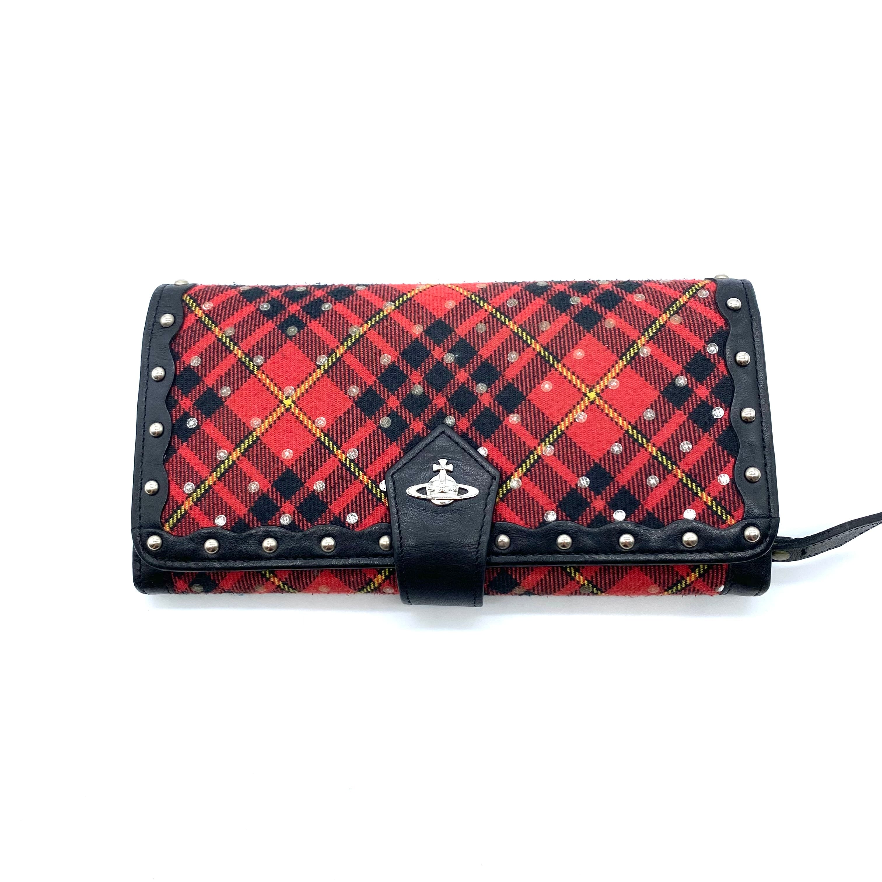Vintage Vivienne Westwood Stud Long Wallet Plaid / ヴィンテージ  