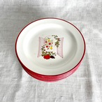 ケーキ皿　FONTEBASSO　フォンテバッソ　赤いカボチャ　モーニングプレート　 12twdt9