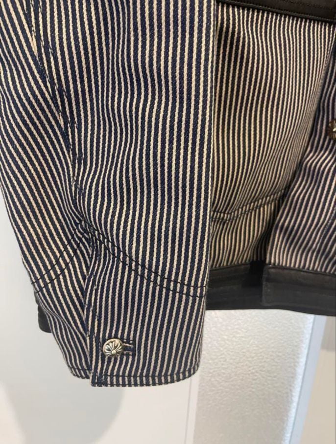 CHROME HEARTS クロムハーツ ストライプ デニム ヒッコリー柄