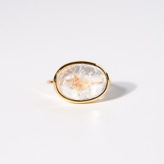 【9号-A】オーラクォーツ リング