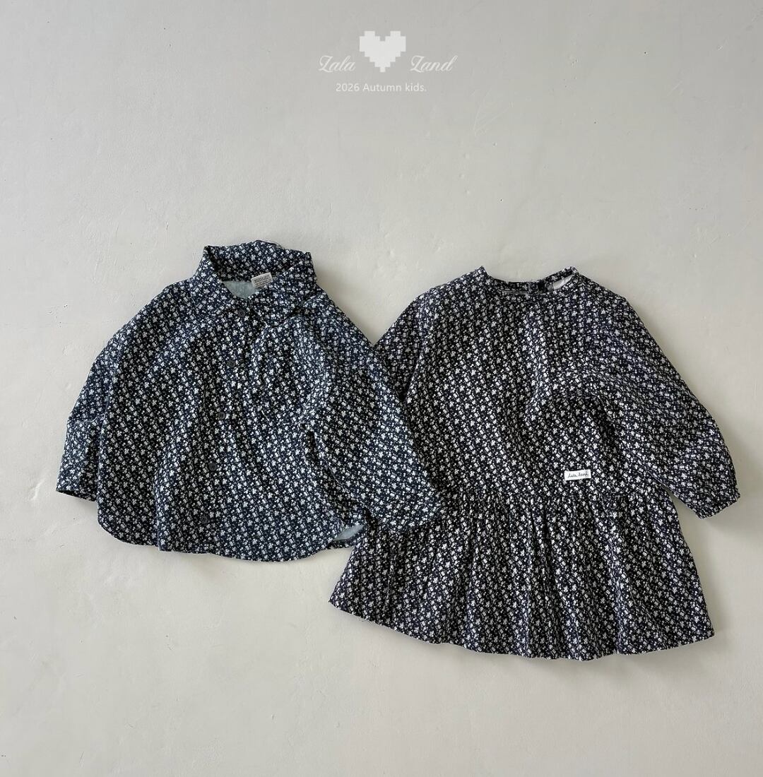 送料無料【予約】/ kidsブルーミングロングワンピース /lalaland
