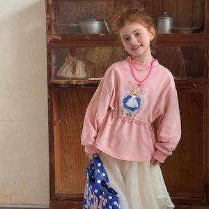 春アリスプリントくびれトレーナー