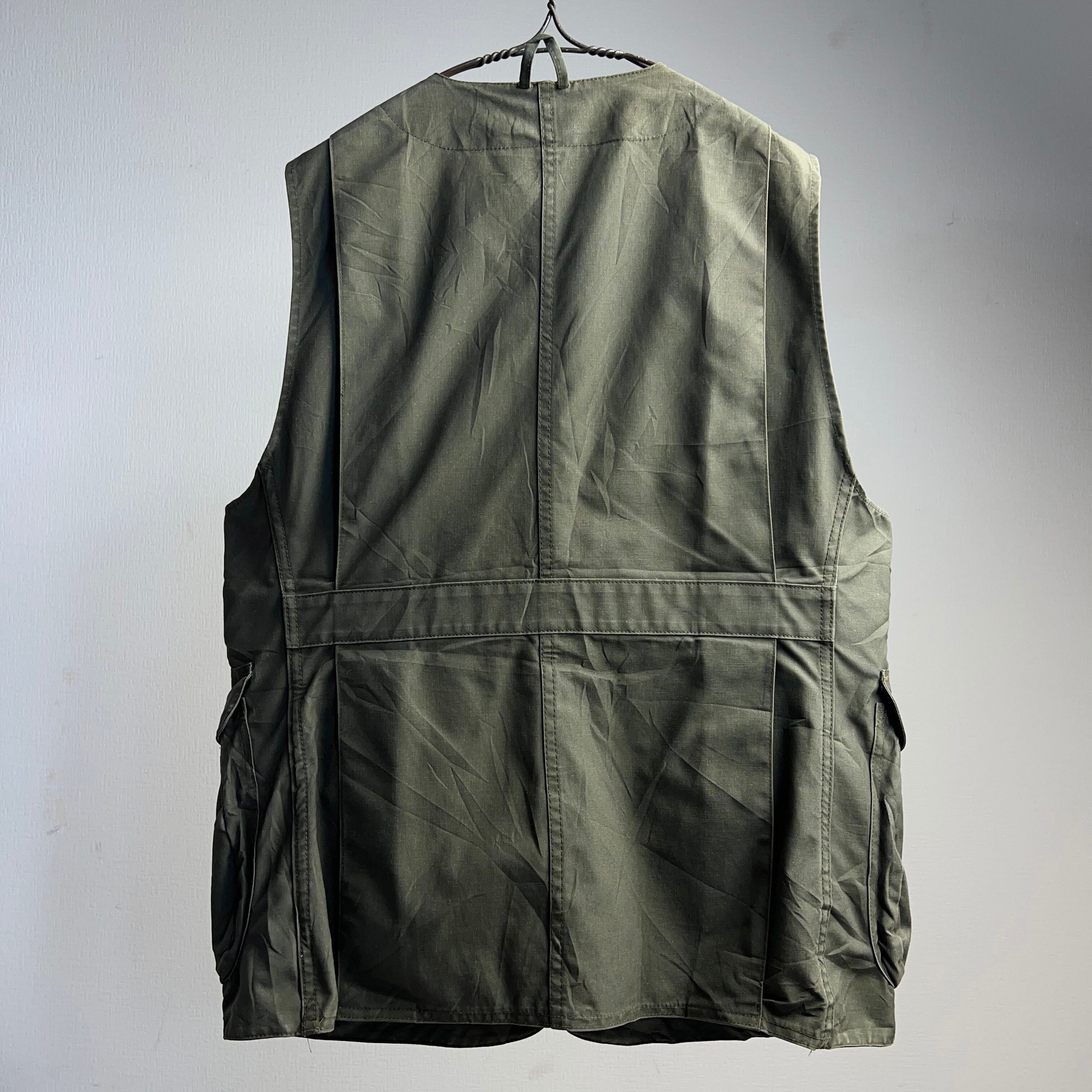 1980's FILSON FISHING VEST ARMYGREEN SIZE M フィルソン