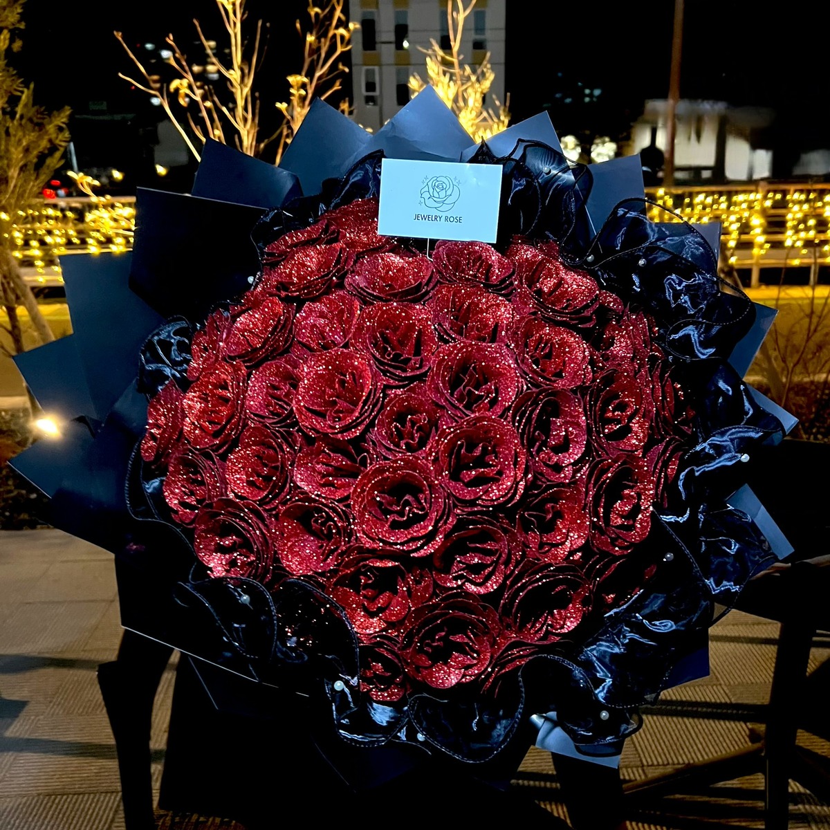 グリッターローズ 花束 50本 | JEWERY ROSE
