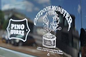 OUTDOOR MONSTER×PINOWORKS デカールステッカー 大