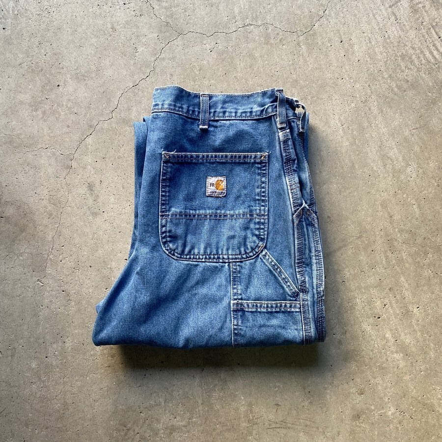 【メキシコ製】 カーハート FR carhartt デニムパンツ ブルー W32