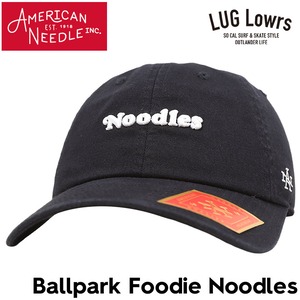 AMERICAN NEEDLE アメリカンニードル キャップ メンズ レディース 帽子 Ballpark Foodie Noodles ヌードル ブラック SMU674A-NOOD 日本代理店正規品