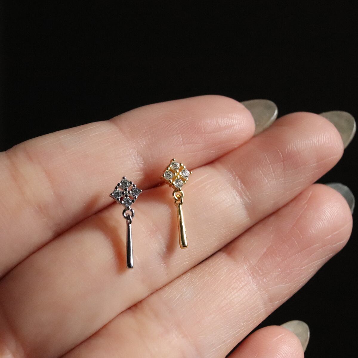 金属アレルギー対応 ピアス スターリング 925 シルバー ピアス 両耳用