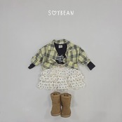 韓国子供服 / 26Autumn / soybean / メイド スリムTシャツ / キッズ服 / ジュニア服 / 秋服 *XS~JM*