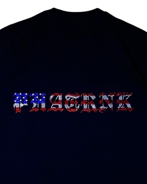 OLD P LOGO USA FLAG RHINESTONE TEE