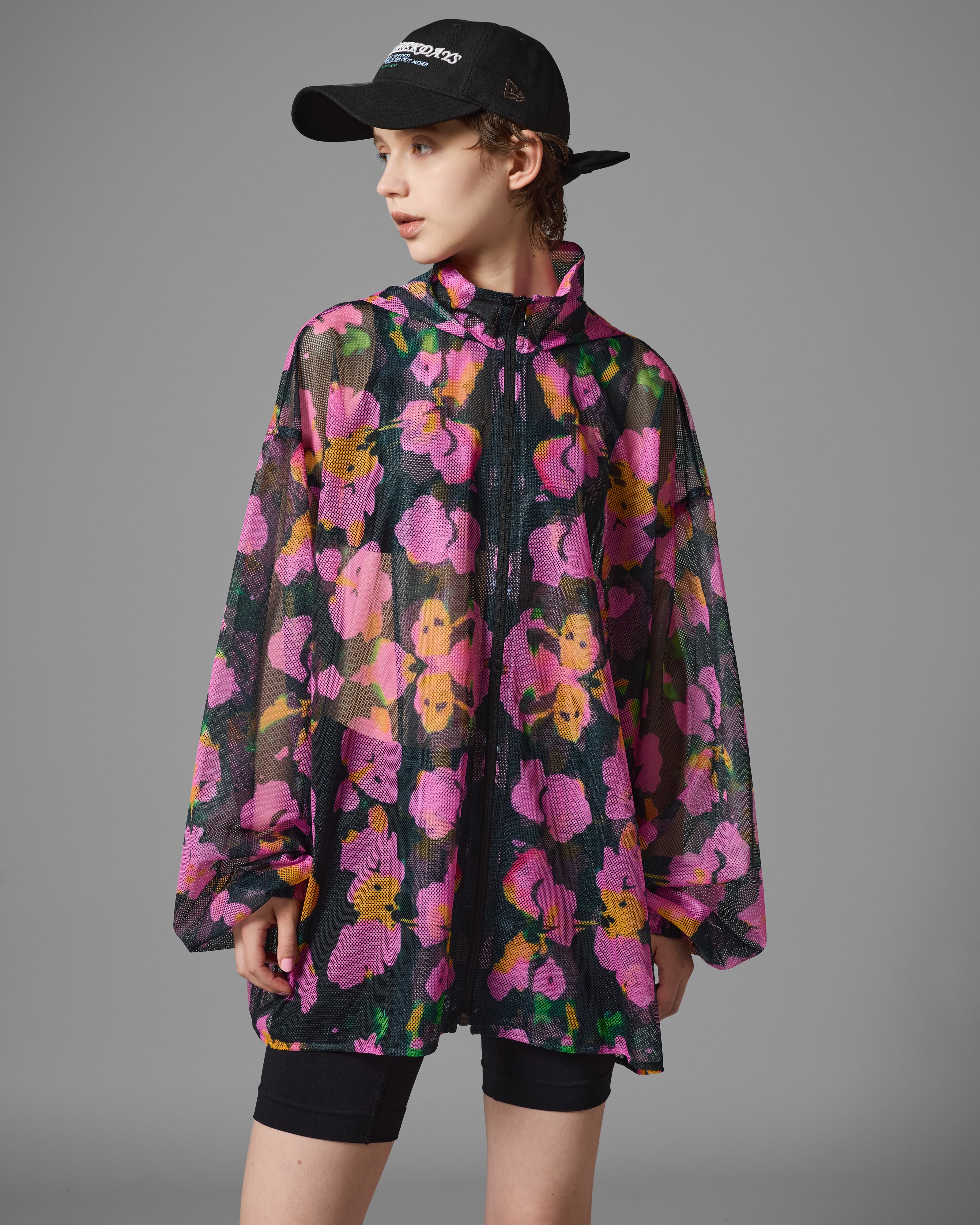 NON TOKYO ノントーキョー】 / PRINT MESH ZIPUP PARKA プリント