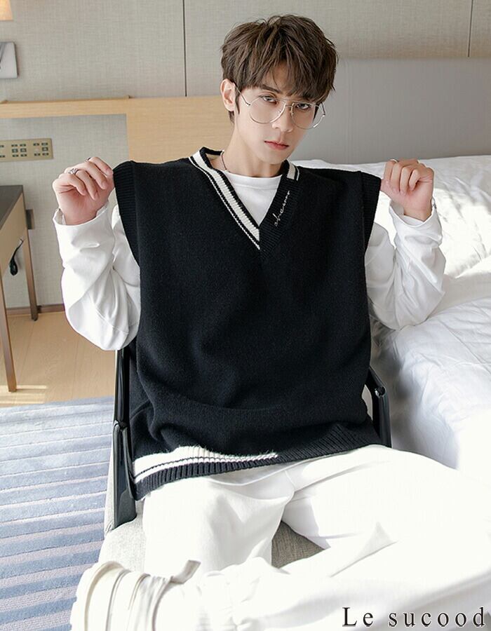 SLDO.ライトダブルニットベスト【完売商品】 ライト ダブルニットベスト 3D SHADOW LOGO/BLACK (UNISEX) – SLDO.