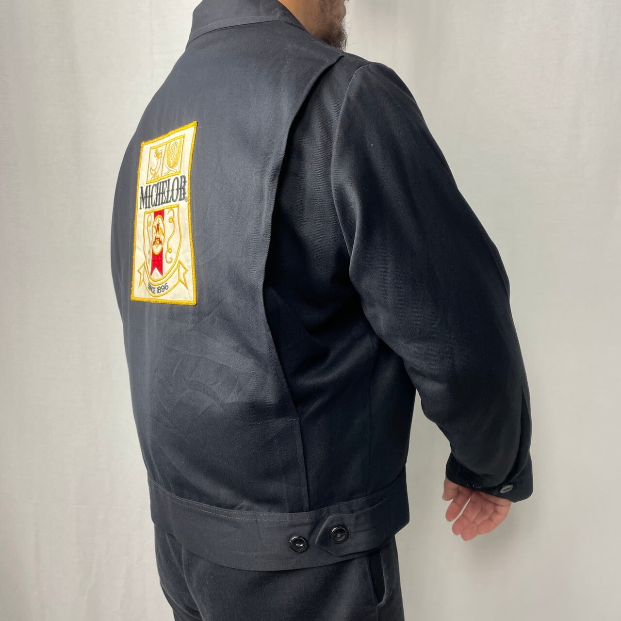 60年代 USA製 Unitog ワークジャケット 企業ロゴ ワッペン 刺繍 メンズ 