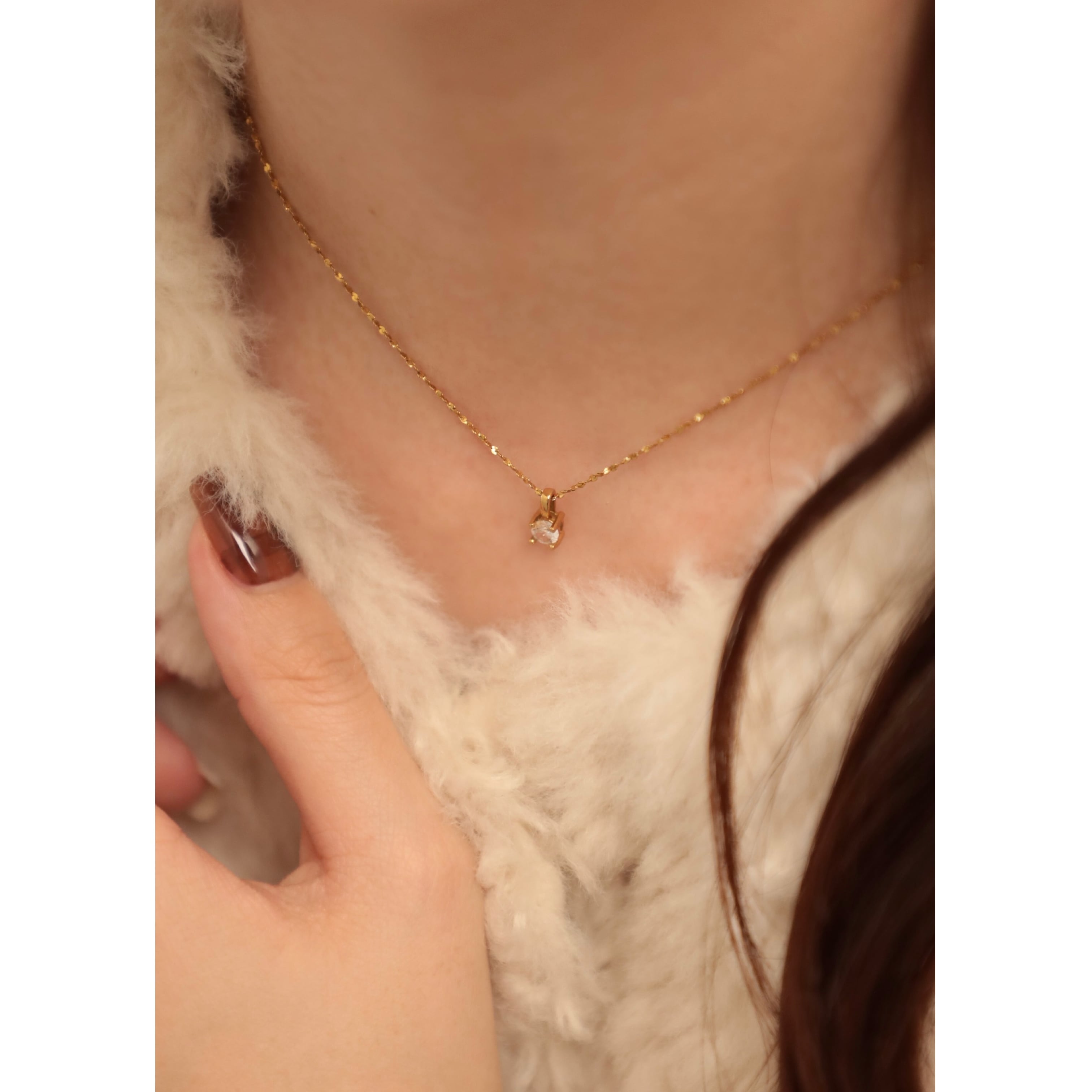 316L apire solitaire necklace | apire