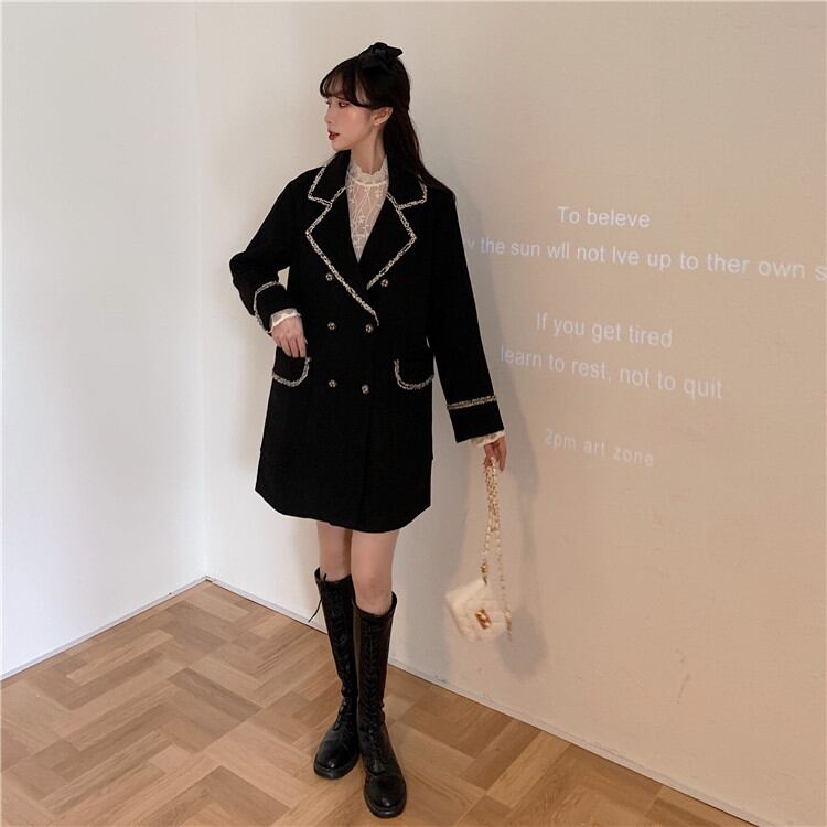 クールでカジュアルなスタイル 早い者勝ちレディース中・長セクションウール 大きいサイズチェスターコート