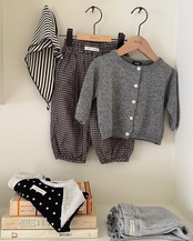 韓国子供服 / 26Autumn / Aosta / ドットラグランTシャツ / 秋服 *S~XXL*