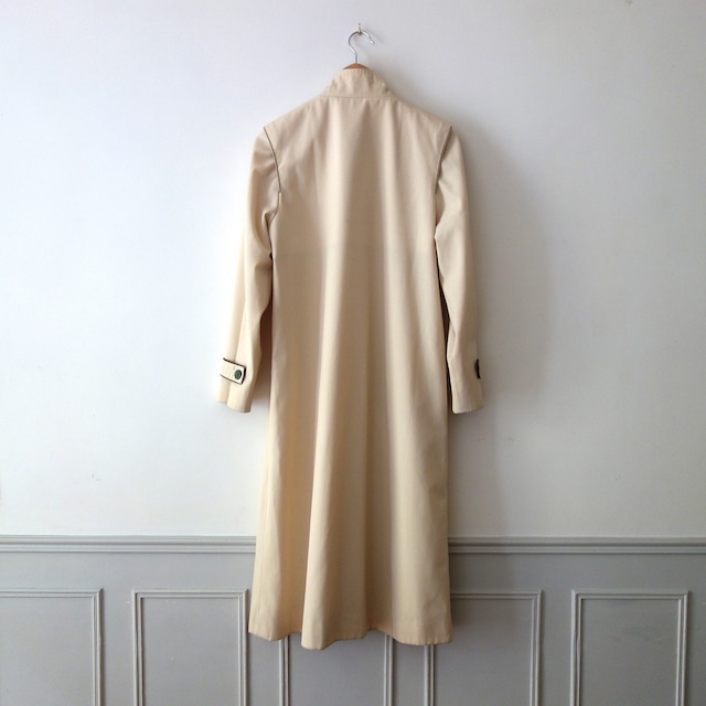 【MADE IN FRANCE】CLAUDE HARVEY PARIS ステンカラーコート "IMPERMEABLE BLANC CREME"