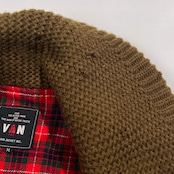 70s 80s VAN JAC ヴァンヂャケット 裏地チェック ショールカラー コーデュロイ 中綿 コート ジャケット M /キャメル・ブラウン系 メンズ アイビー トラッド ビンテージ