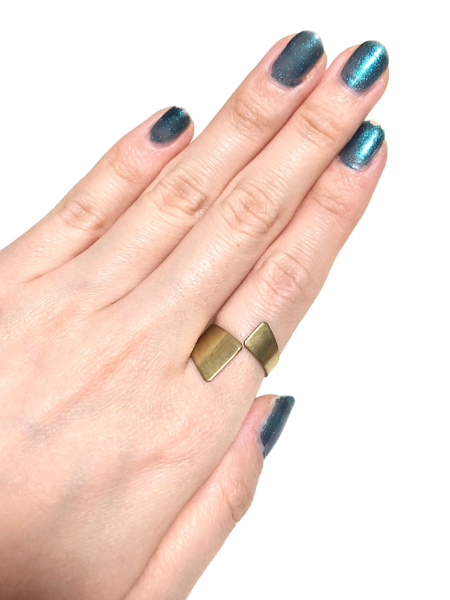 【TAMARI】Raw brass alternate ring