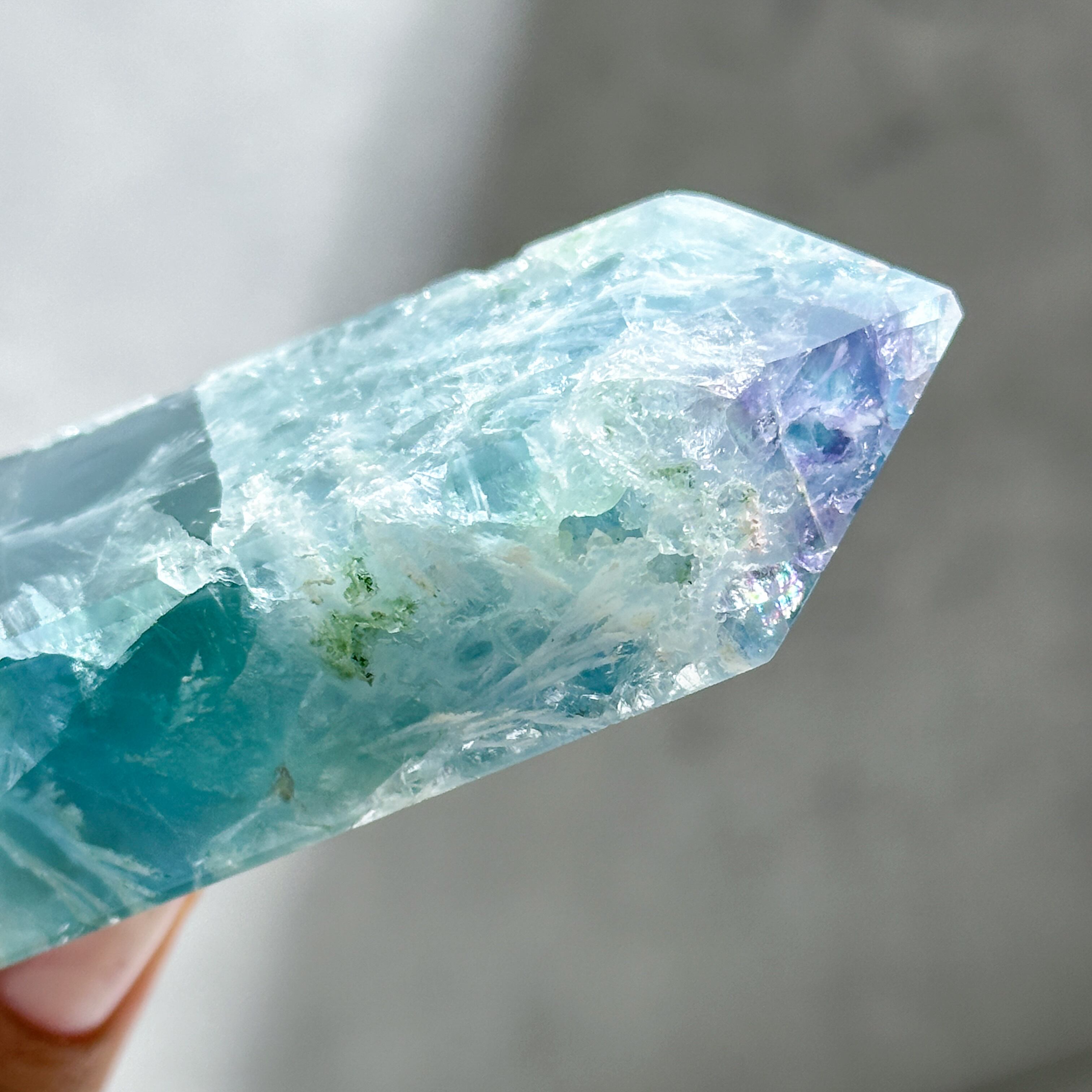 エンジェルフェザーフローライトタワー型12◇ Angel Feather Fluorite