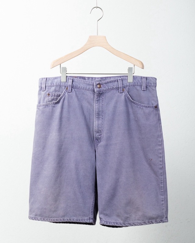 "Levi's 550" color denim baggy shorts / Made In USA / W38 LOO