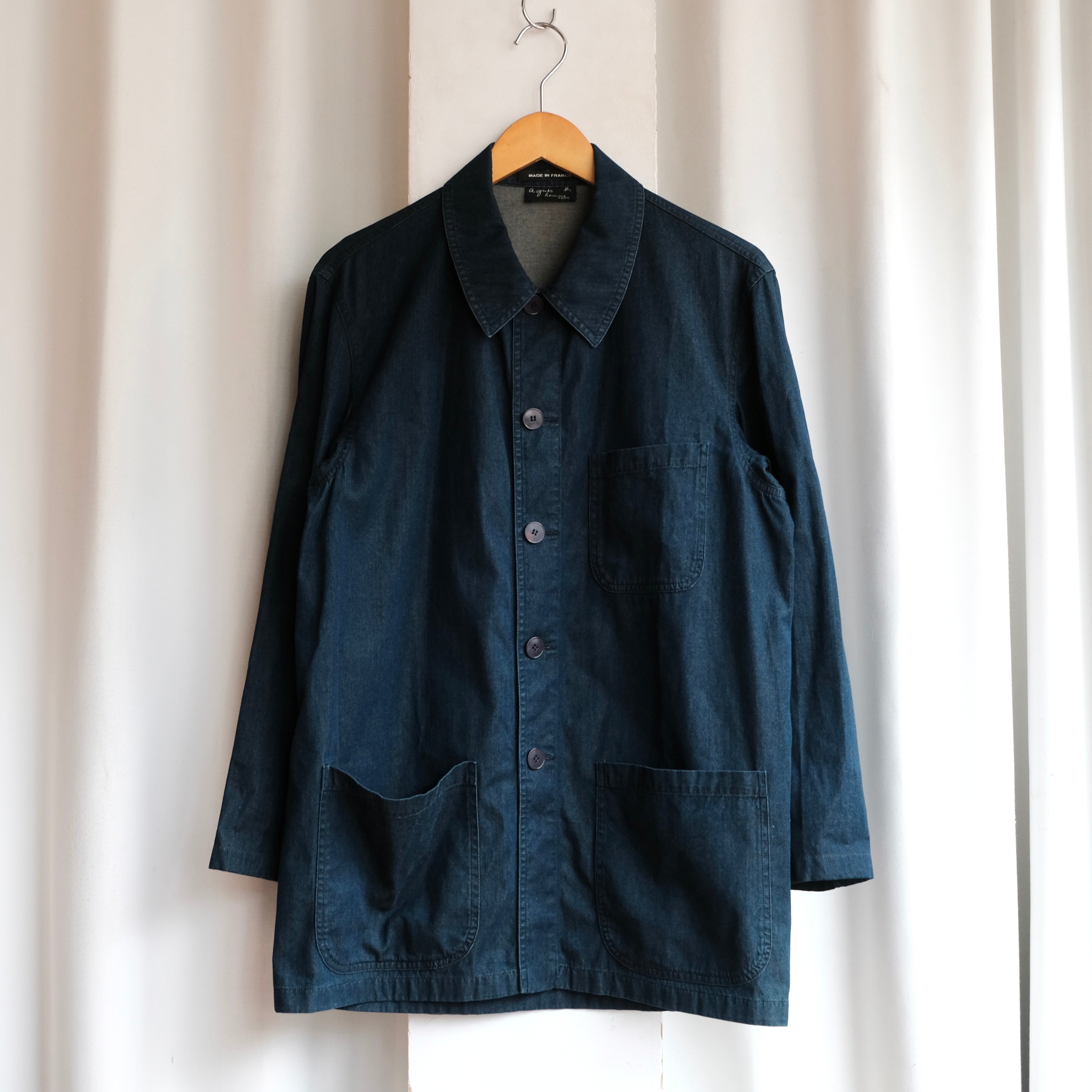 agnes b. homme MADE IN FRANCE DENIM WORK JACKET | safarionline