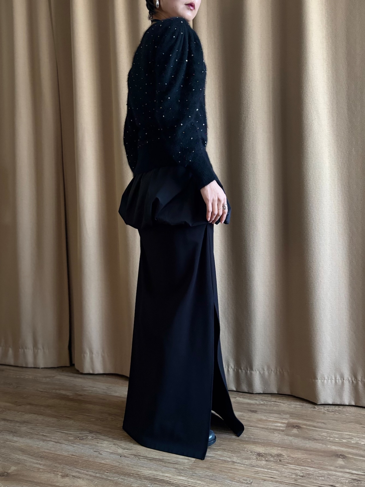 MADE IN JAPAN beads knit cardigan-5150-1