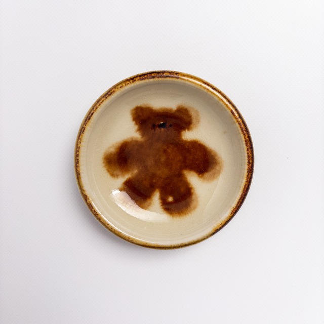 Small plate -Fluffy Teddy Bear-