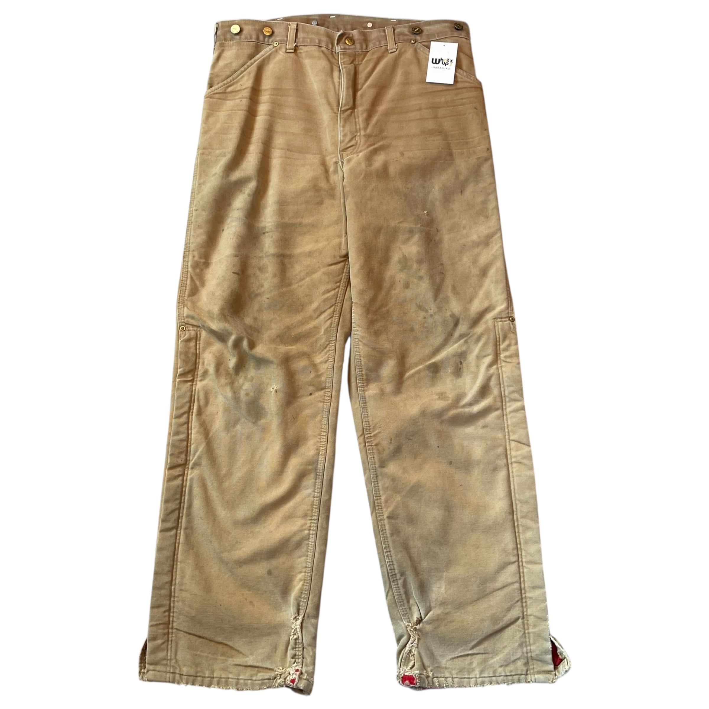 ①1989s Carhartt "100TH" zip × inner quilting work pants