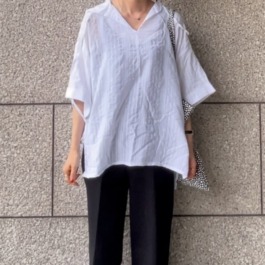 オープンネックフードシャツ 5/9sg-25【sog】