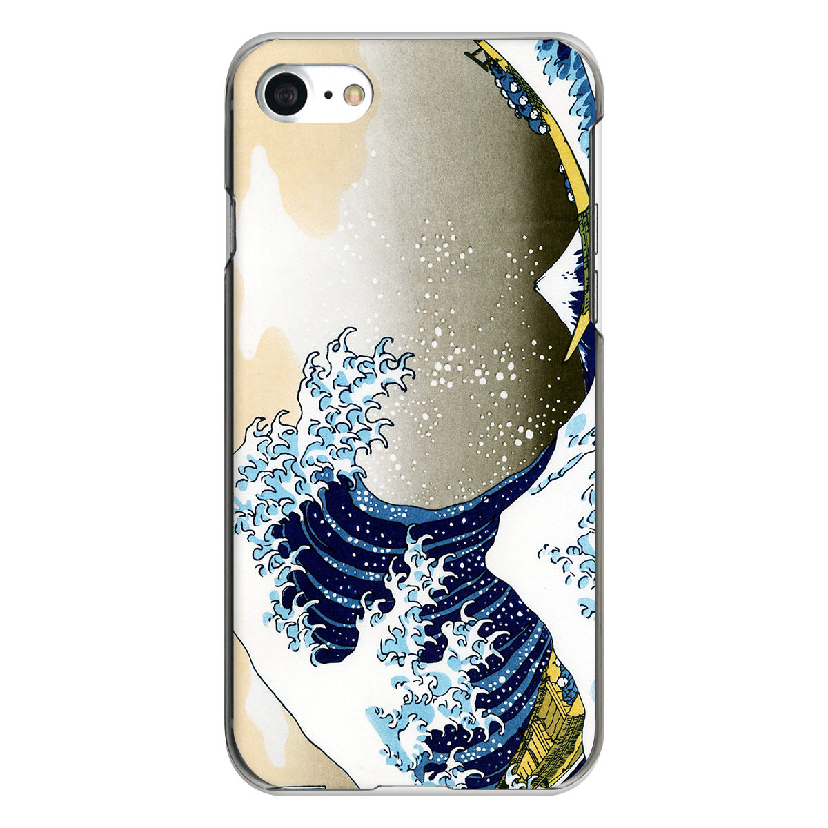 iPhone対応 スマホ ハードケース クリア 三十六景 波裏 浮世絵 和文様 和柄 【iPhone17 / iPhone16e / AQUOS / Xperia 他 iPhone / Android ほぼ全機種対応】 |hksia080