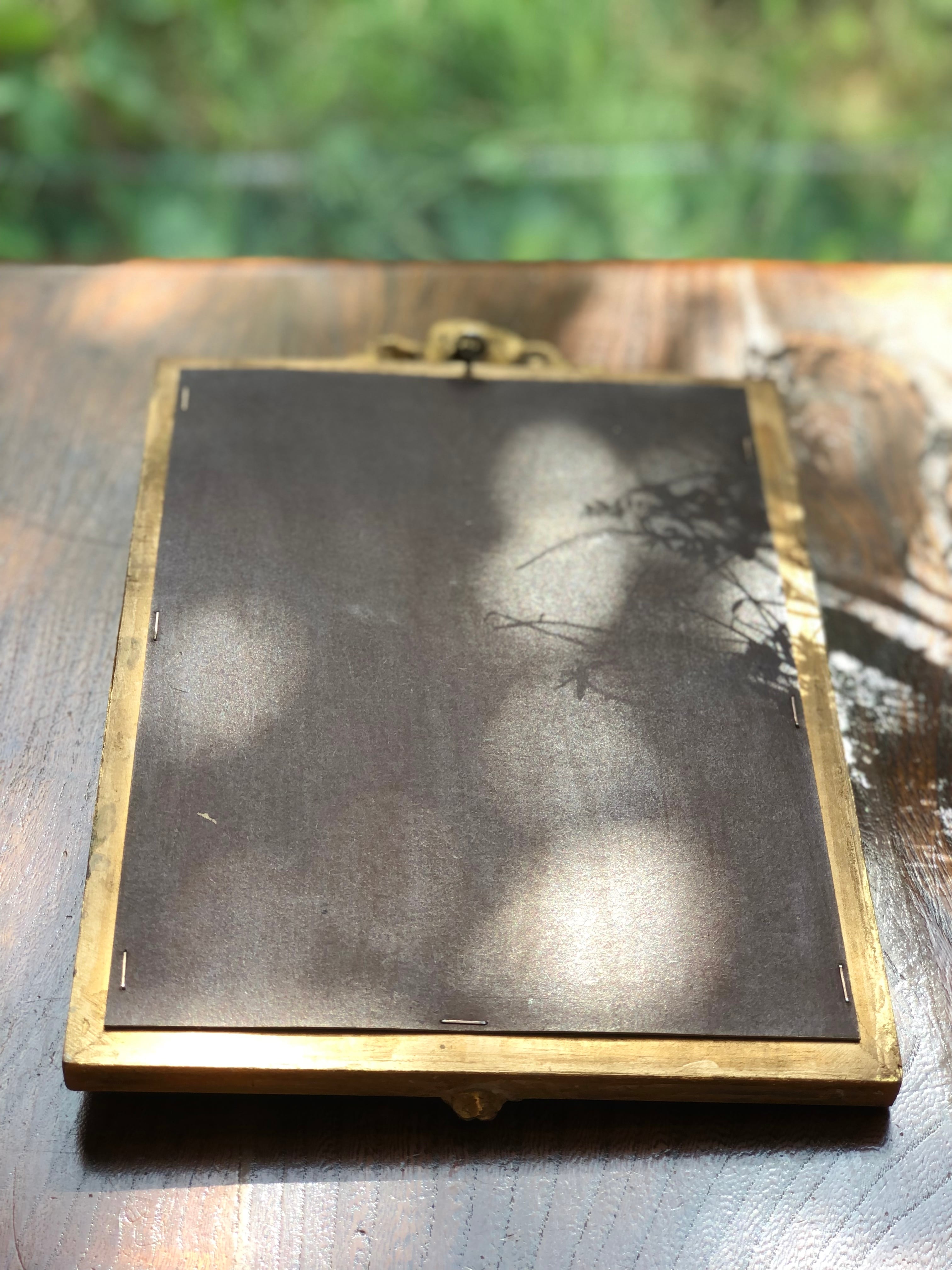 ref : 778 アンティーク・リボンガーランドウォールミラー | Epines de