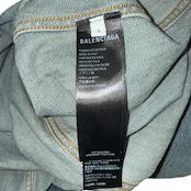 【BALENCIAGA】Summer 24 Tattoo Denim Jacket