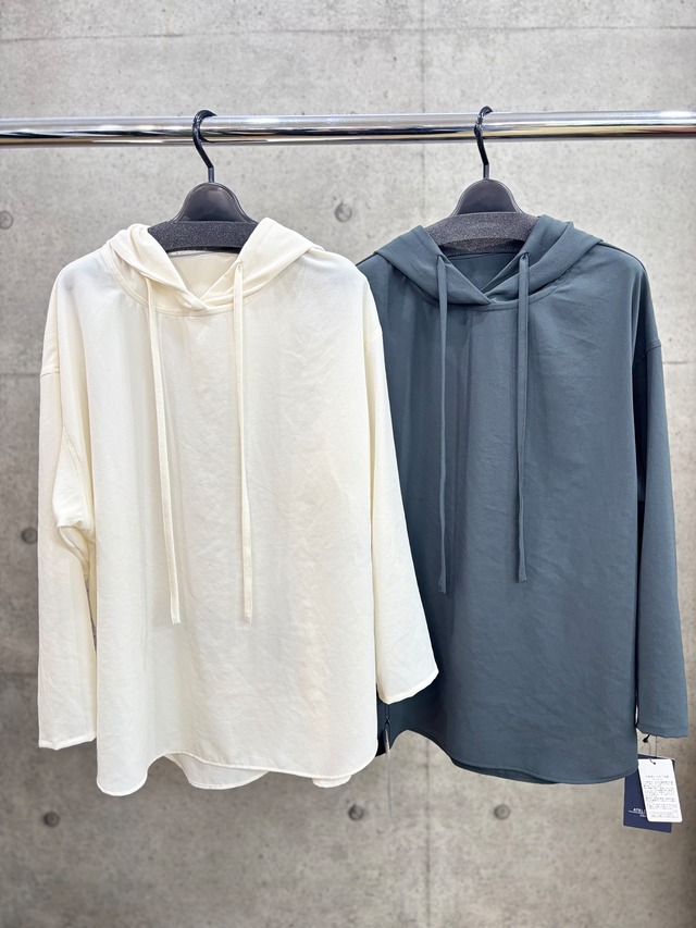 【送料無料】ATELIER SIX(アトリエシックス)ノルディス２WAYPO プルオーバ パーカ シアー ジョーゼット 大人カジュアル  手洗い可能 21267388