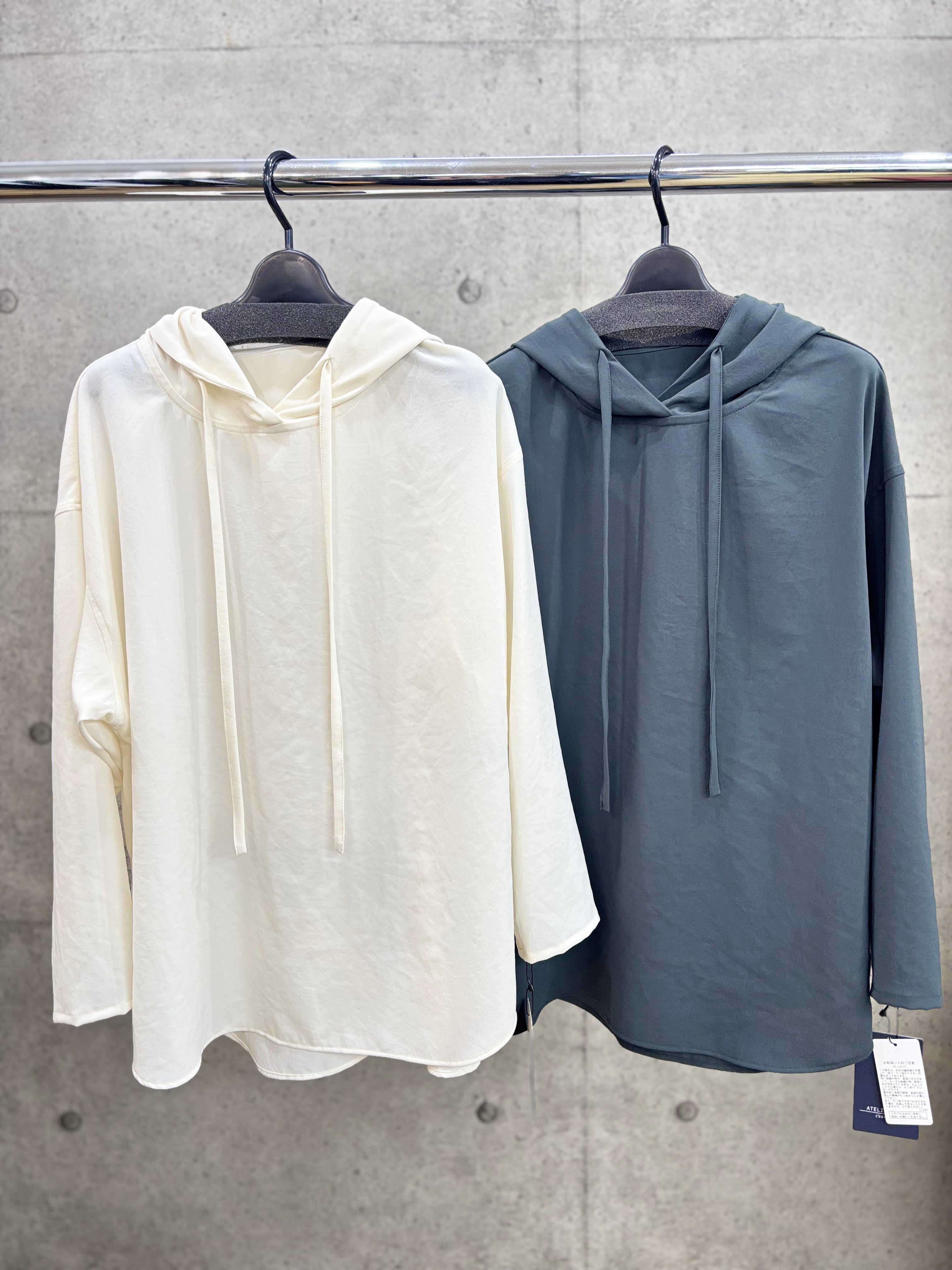 【送料無料】ATELIER SIX(アトリエシックス)ノルディス2WAYPO プルオーバ パーカ シアー ジョーゼット 大人カジュアル 手洗い可能 21267388