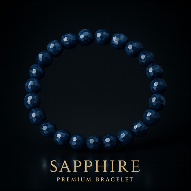 深藍の輝きが導く知性と揺るぎない意志｜MIKI-JEWELRY サファイアプレミアムブレスレット｜Bracelet Type｜Sapphire Premium Bracelet｜