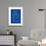 EAU DE PARFUM N°13｜香りの余韻を描くパフュームラインアートポスター｜洗練ミニマルデザイン｜高品質印刷｜A4ポスター