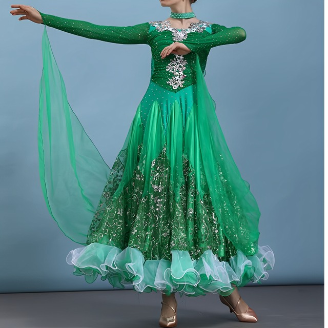 グリッターフローラル・ラグジュアリーデザイン ドレス ds0217