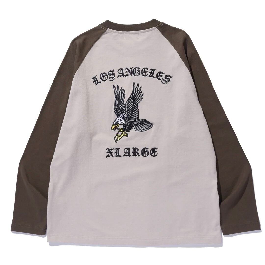 【XLARGE】EAGLE RAGLAN L/S TEE【エクストララージ】